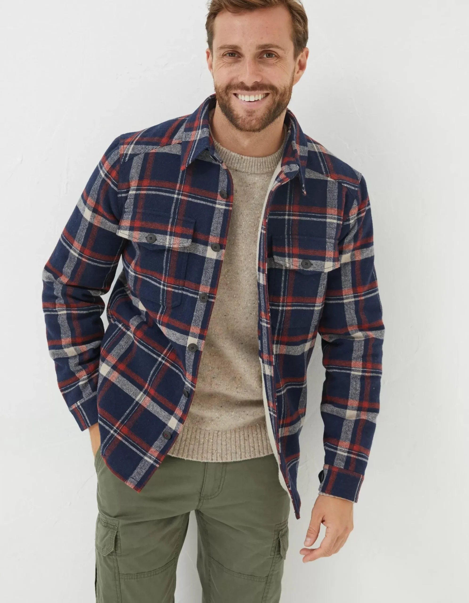 Men FatFace View All|Fjord Check Overshirt