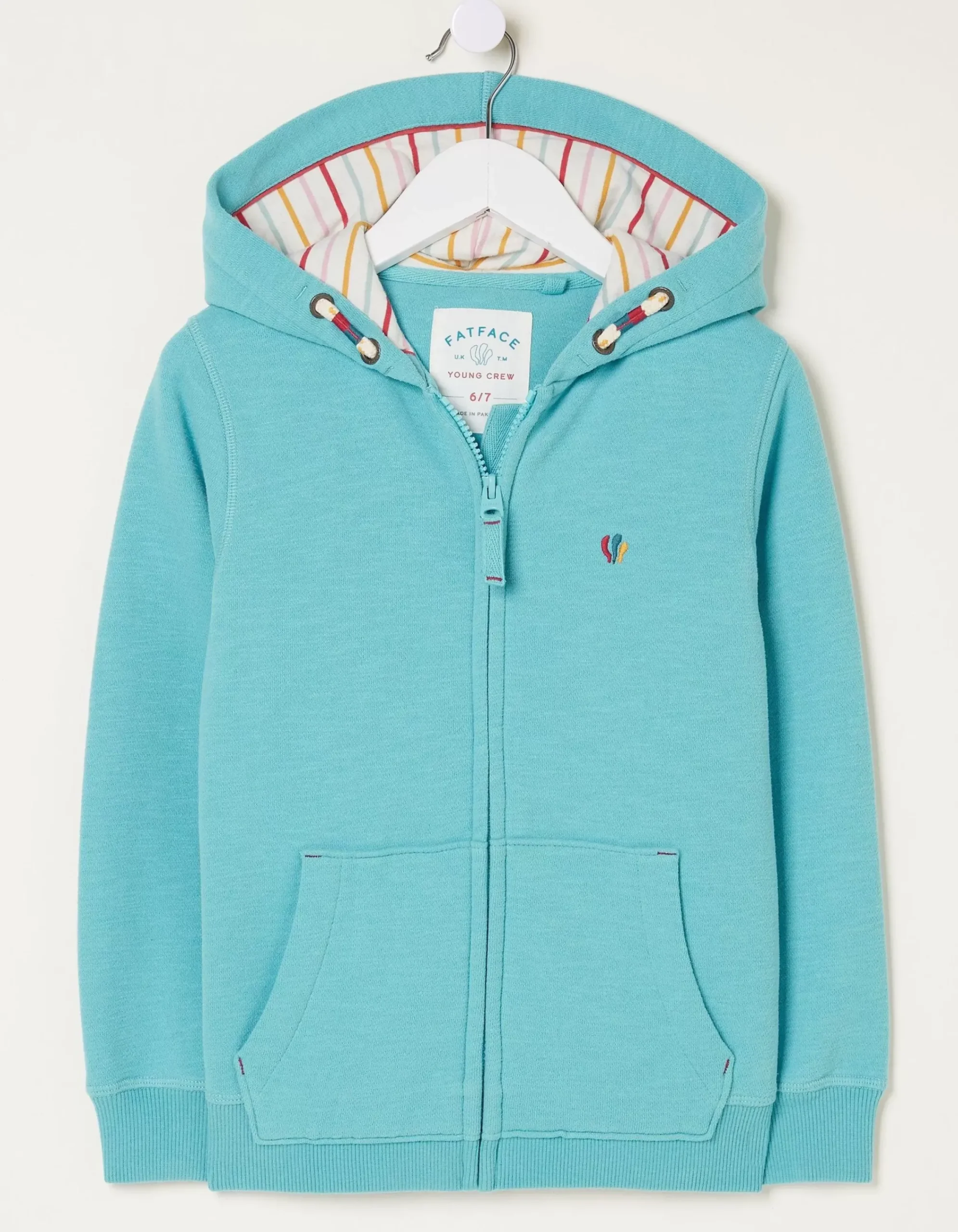Girls FatFace View All|Flamingo Sweat Zip Through Hoodie