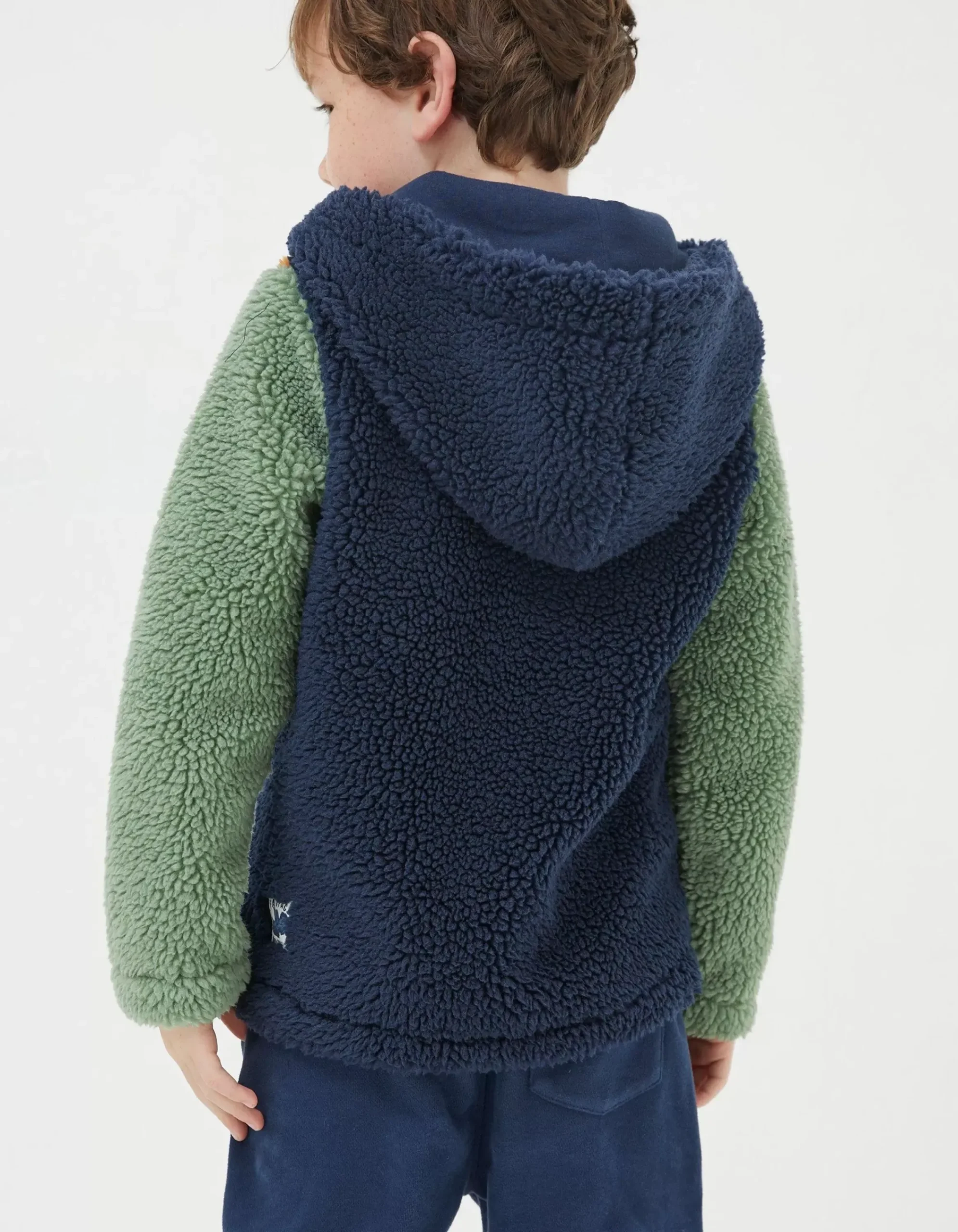 Boys FatFace View All|Fleece Block Hoodie