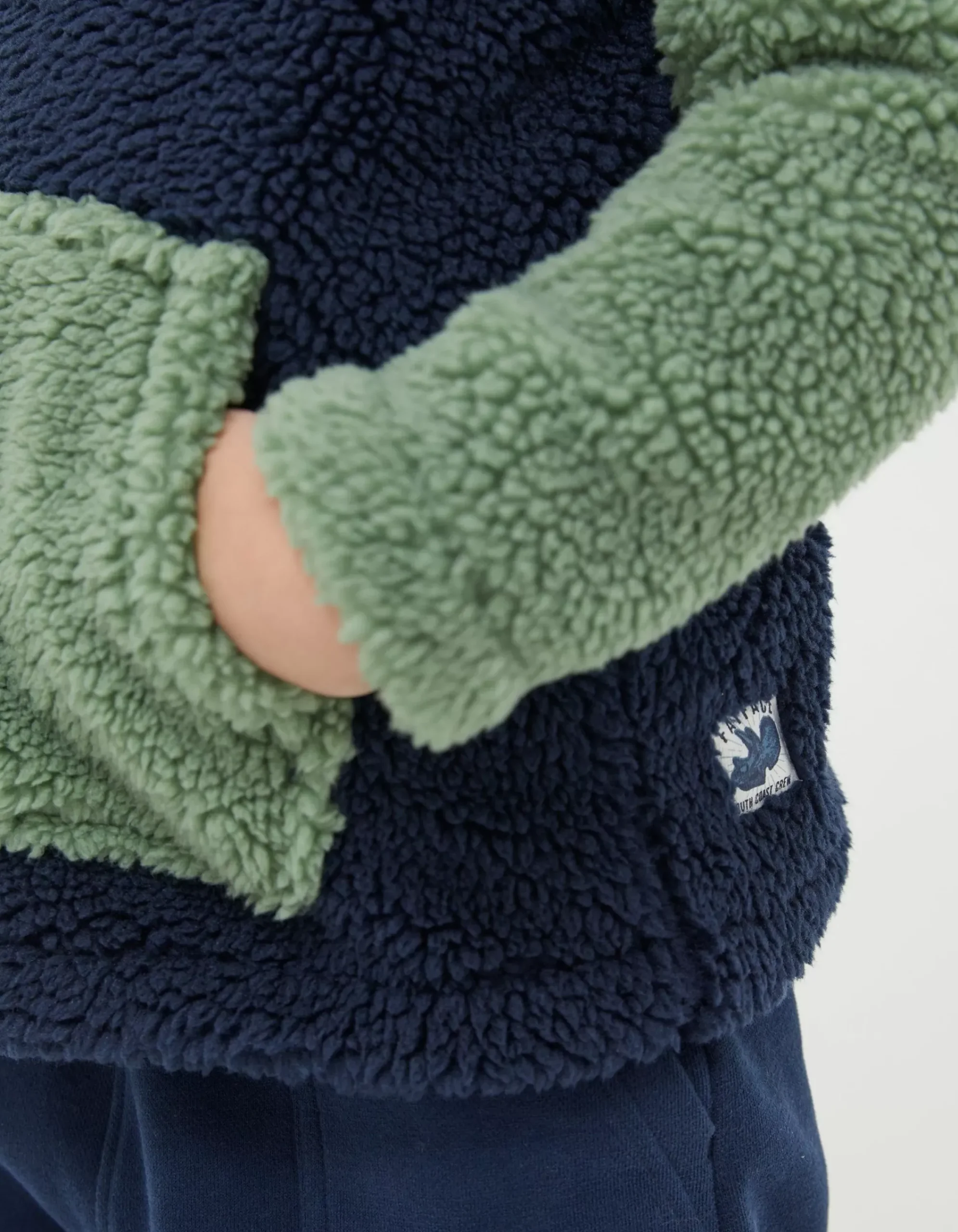 Boys FatFace View All|Fleece Block Hoodie