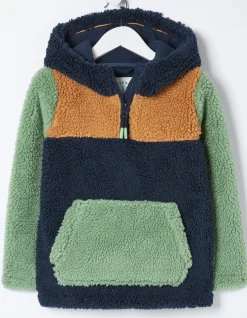 Boys FatFace View All|Fleece Block Hoodie