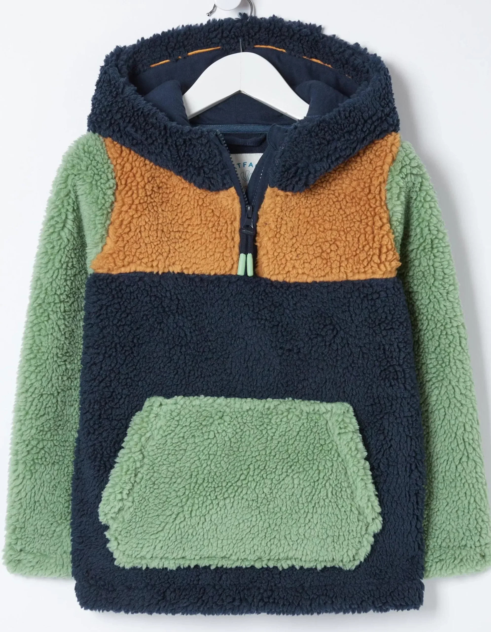 Boys FatFace View All|Fleece Block Hoodie