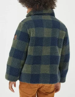 Boys FatFace View All|Fleece Check Jacket