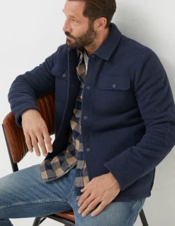 Men FatFace View All|Fleece Overshirt