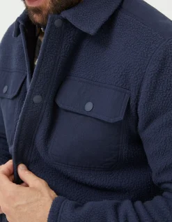 Men FatFace View All|Fleece Overshirt