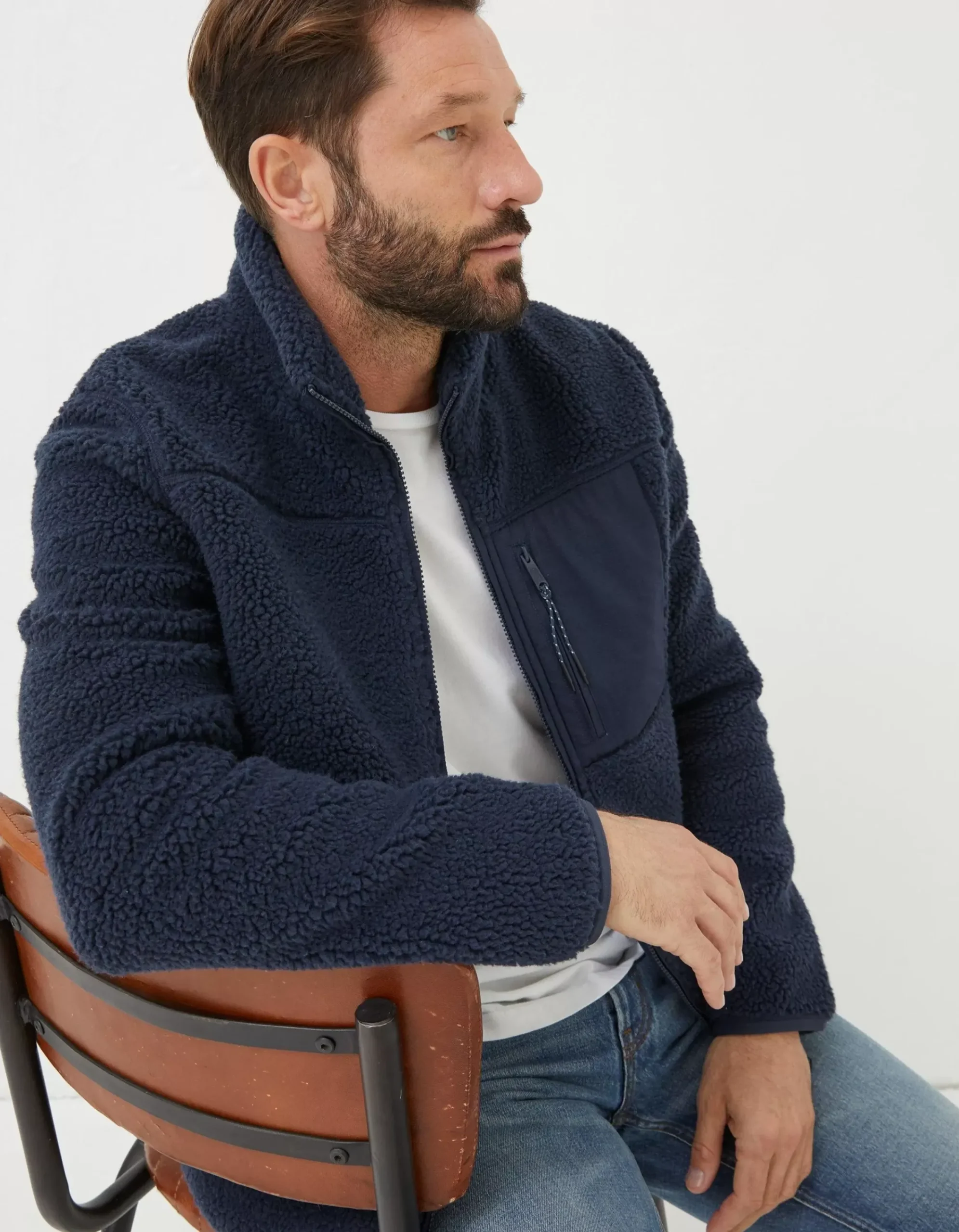 Men FatFace View All|Fleece Zip Through