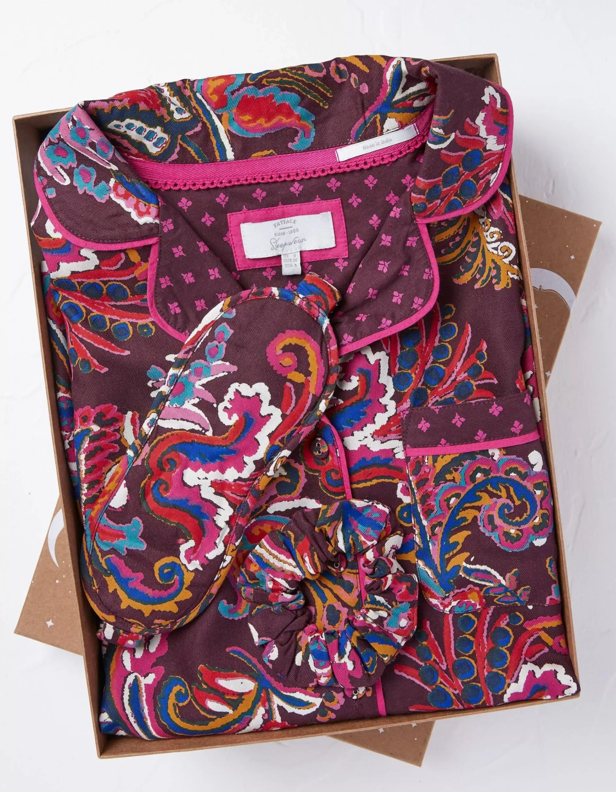 Women FatFace View All|Floral Print Pyjamas Gift Box Set
