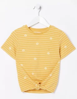 Girls FatFace View All|Floral Stripe Jersey T-Shirt