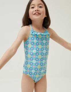 Girls FatFace View All|Floral Swimsuit