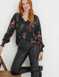 Women FatFace View All|Florence Dotted Floral Top