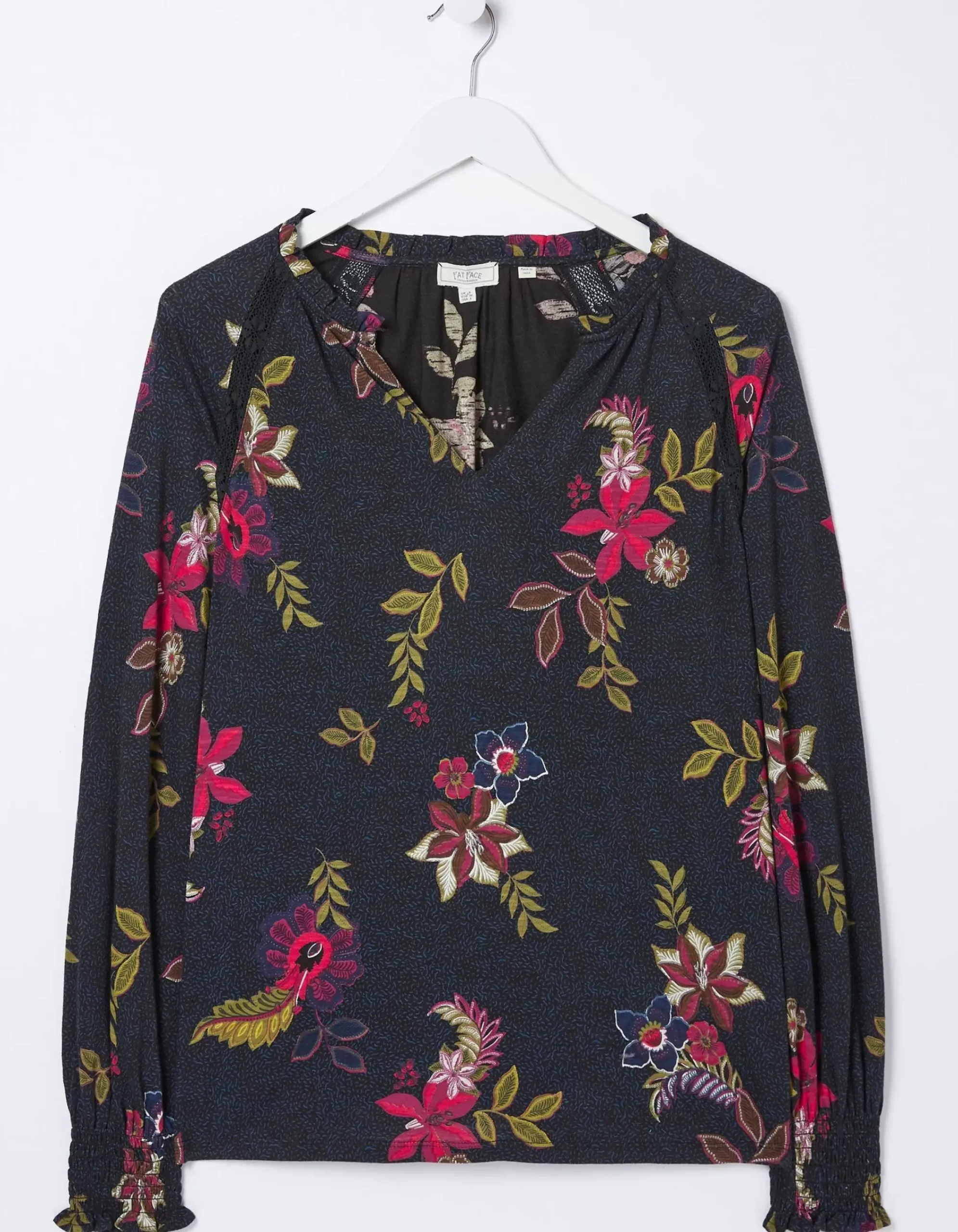 Women FatFace View All|Florence Dotted Floral Top