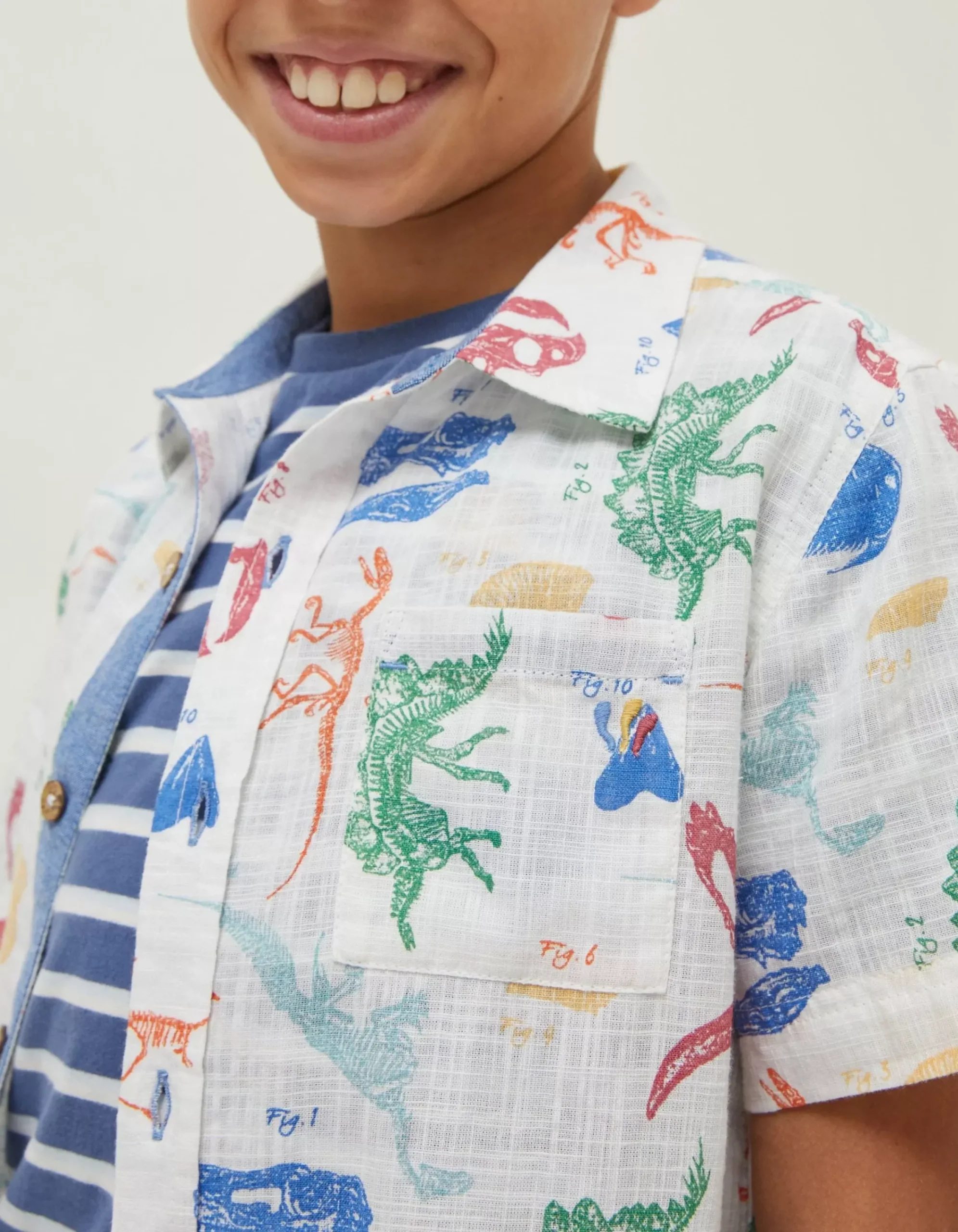 Boys FatFace View All|Fossil Printed Shirt