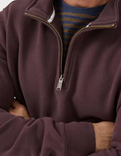 Men FatFace Sweatshirts & Hoodies|Fowey Half Neck Sweatshirt