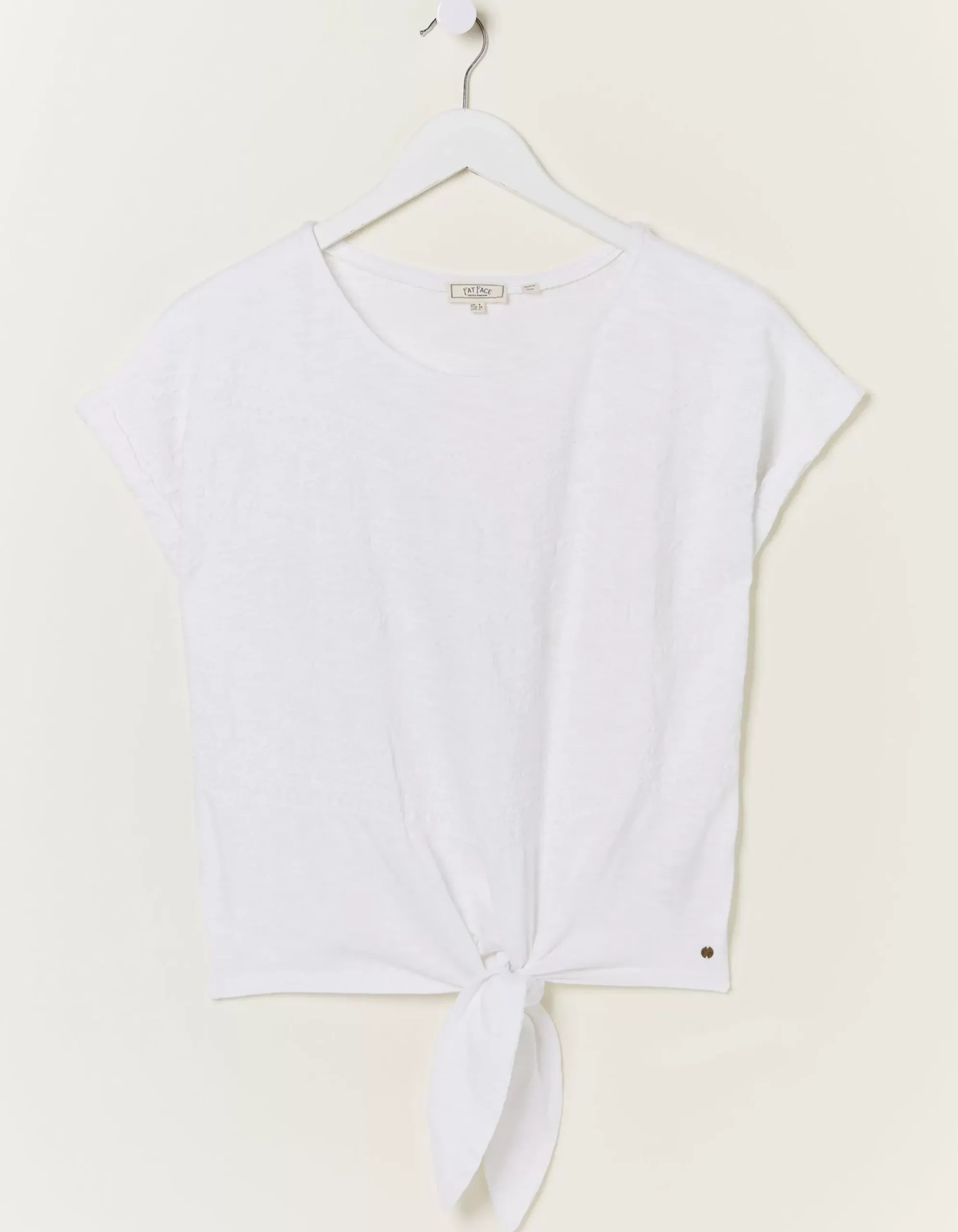 Women FatFace Tops & T-Shirts|Fran Broderie Tie Front Top