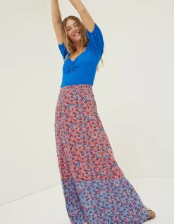 Women FatFace Skirts|Francesca Meadow Maxi Skirt
