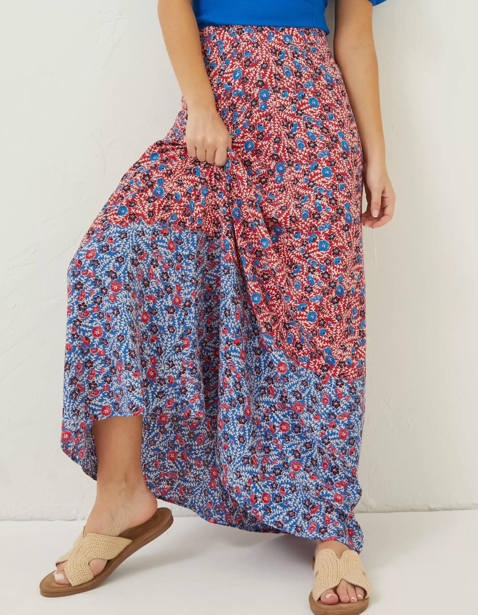 Women FatFace Skirts|Francesca Meadow Maxi Skirt