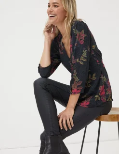 Women FatFace View All|Frankie Dotted Floral Blouse