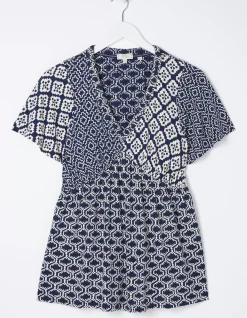 Women FatFace View All|Frankie Patchwork Geo Top