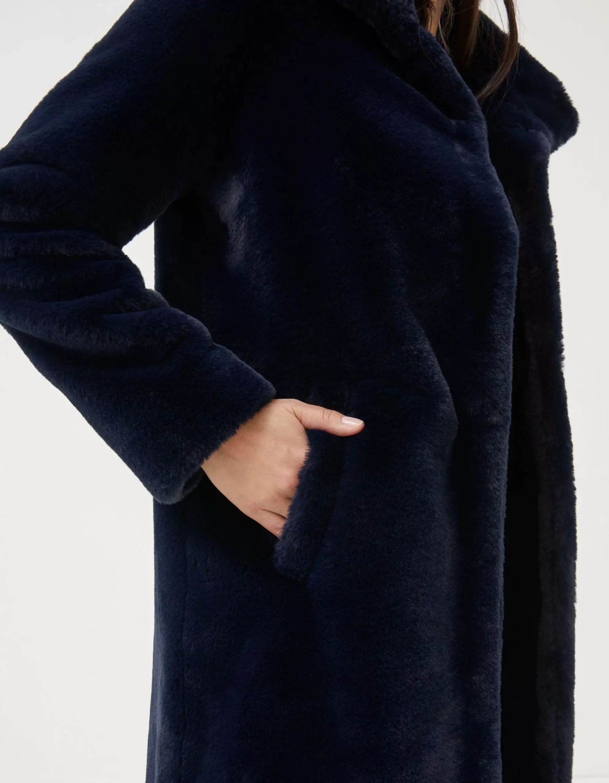Women FatFace Coats & Jackets|Freya Faux Fur Long Coat