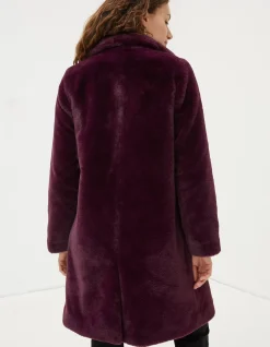Women FatFace Coats & Jackets|Freya Faux Fur Long Coat