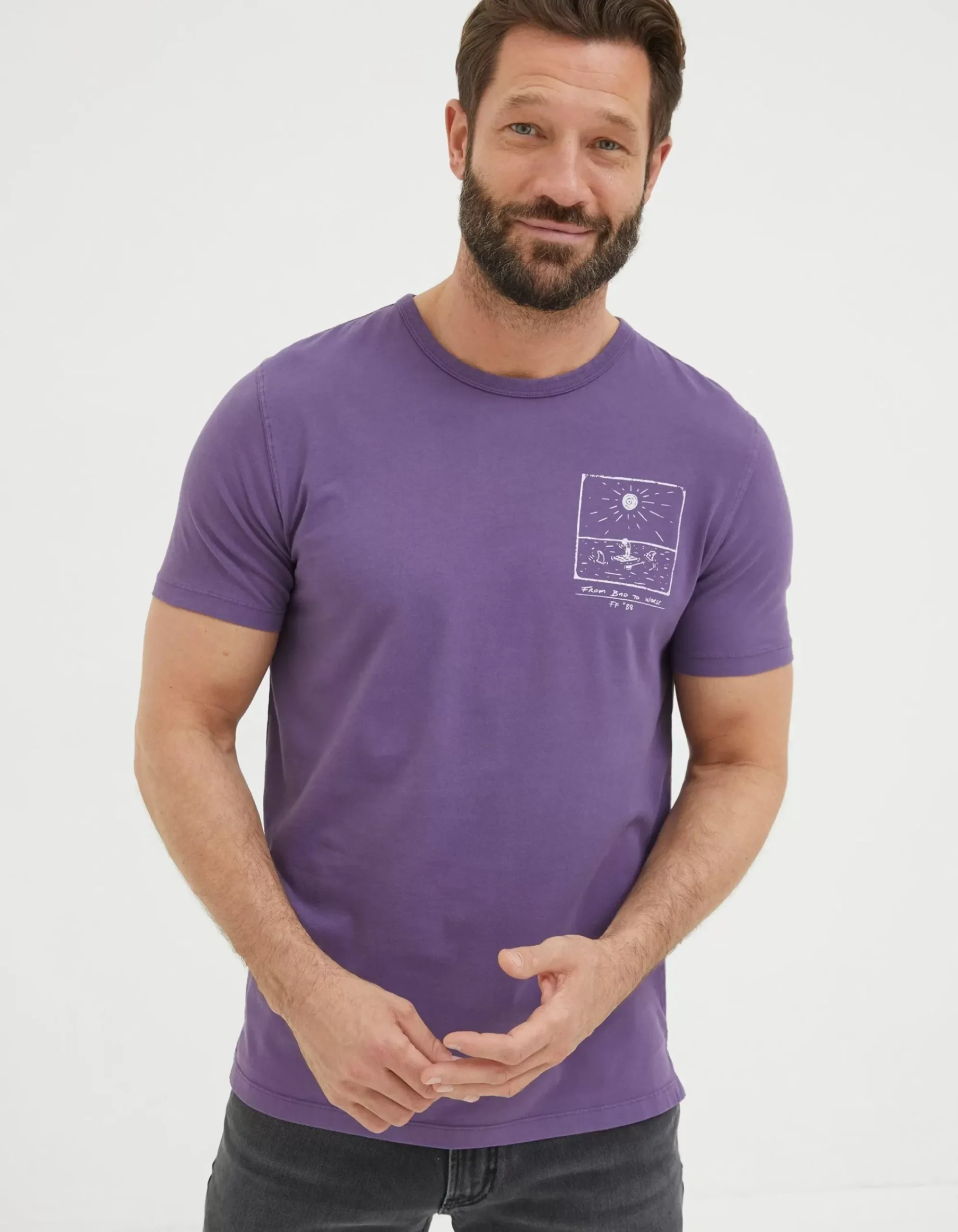 Men FatFace T-Shirts|From Bad To Worse T-Shirt