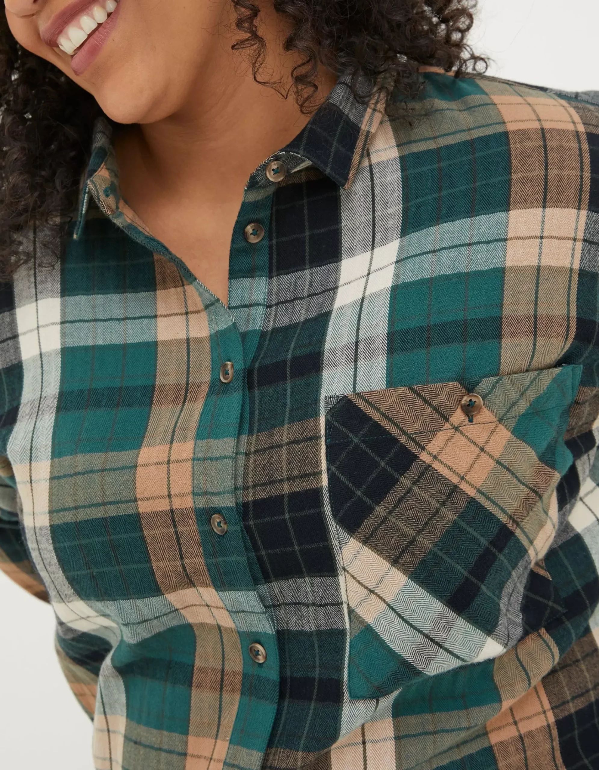 Women FatFace Shirts & Blouses|Frome Relaxed Check Shirt