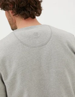 Men FatFace View All|Frome Textured Crew Neck Sweatshirt