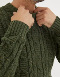 Men FatFace View All|Funtley Cable Crew Jumper