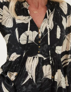 Women FatFace Shirts & Blouses|Gerry Twilight Leaves Tunic