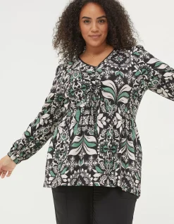 Women FatFace View All|Gina Mosaic Leaf Tunic