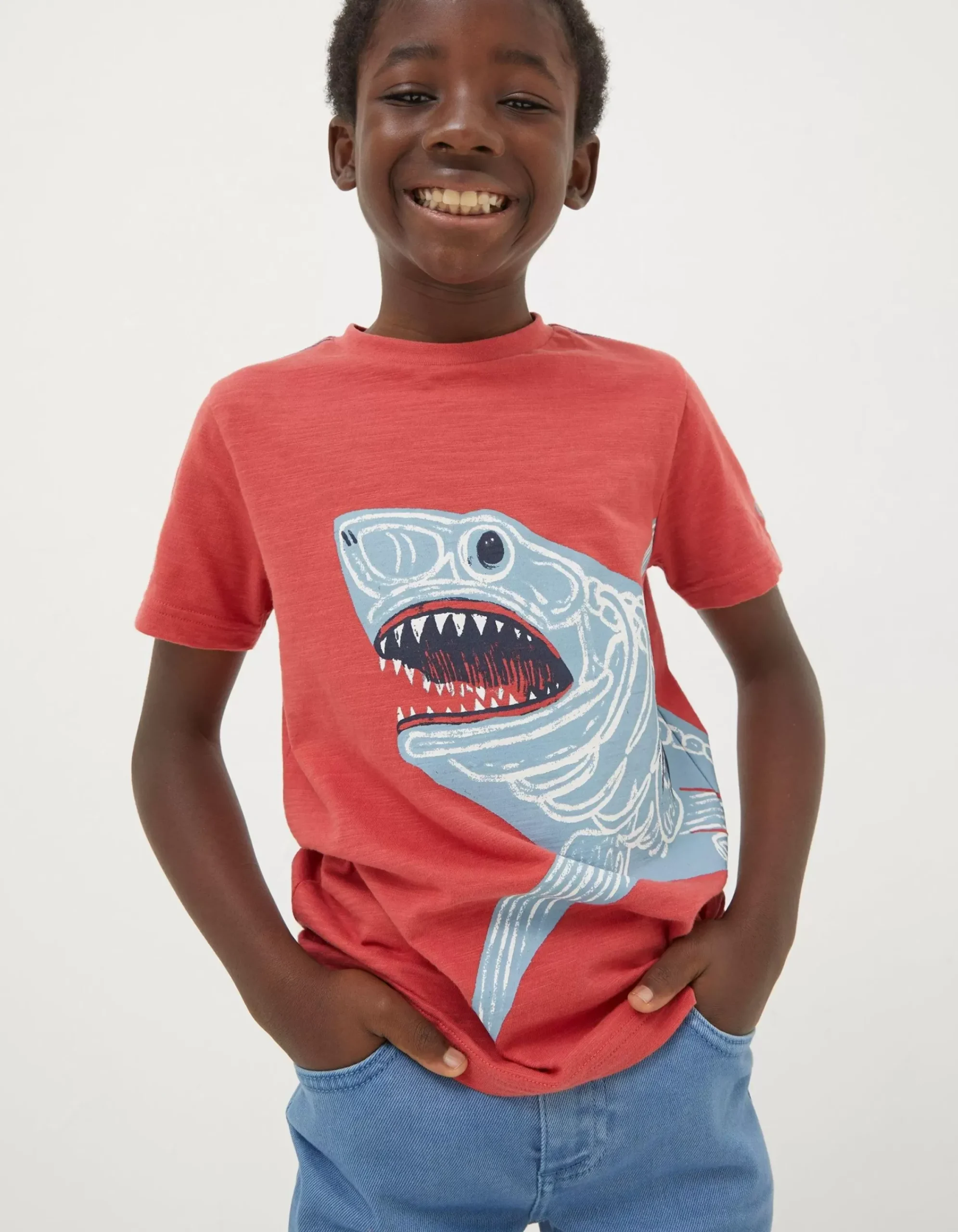 Boys FatFace View All|Glow-In-The-Dark Shark T-Shirt