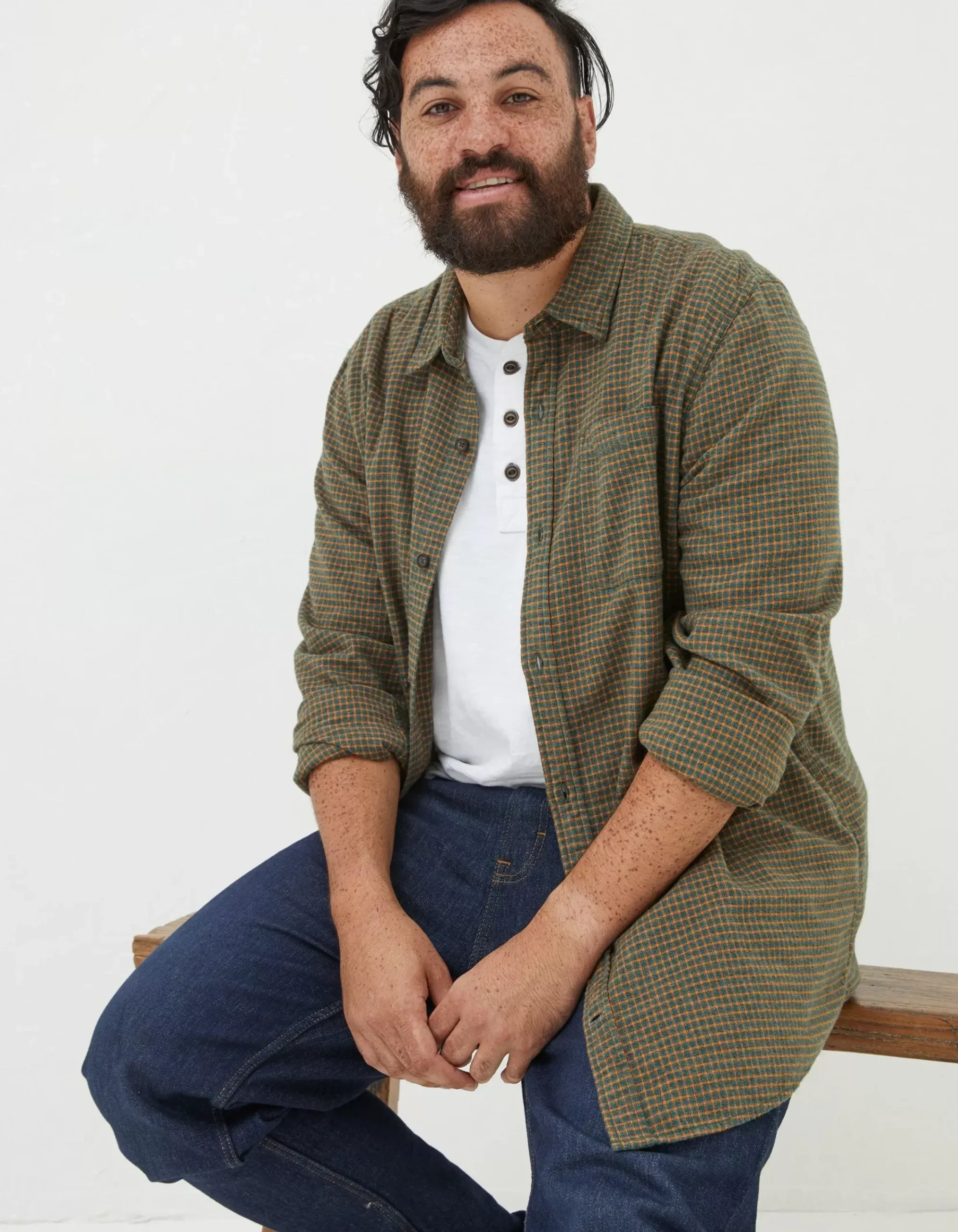 Men FatFace View All|Glynde Grid Check Shirt