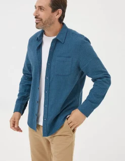 Men FatFace View All|Glynde Grid Check Shirt