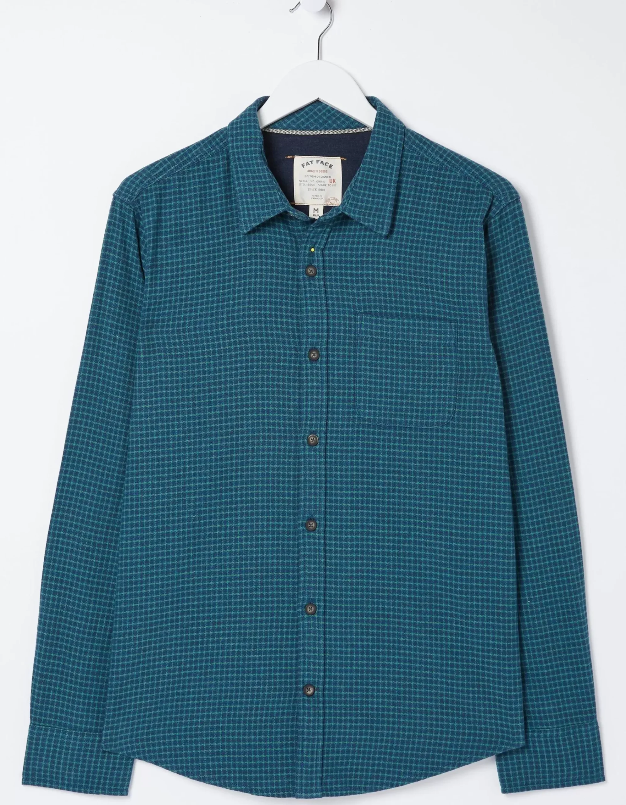 Men FatFace View All|Glynde Grid Check Shirt