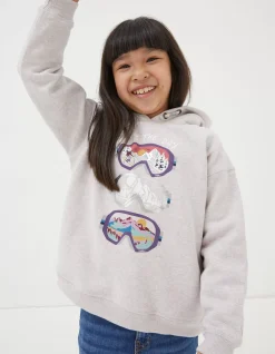 Girls FatFace View All|Goggles Popover Sweat Hoodie