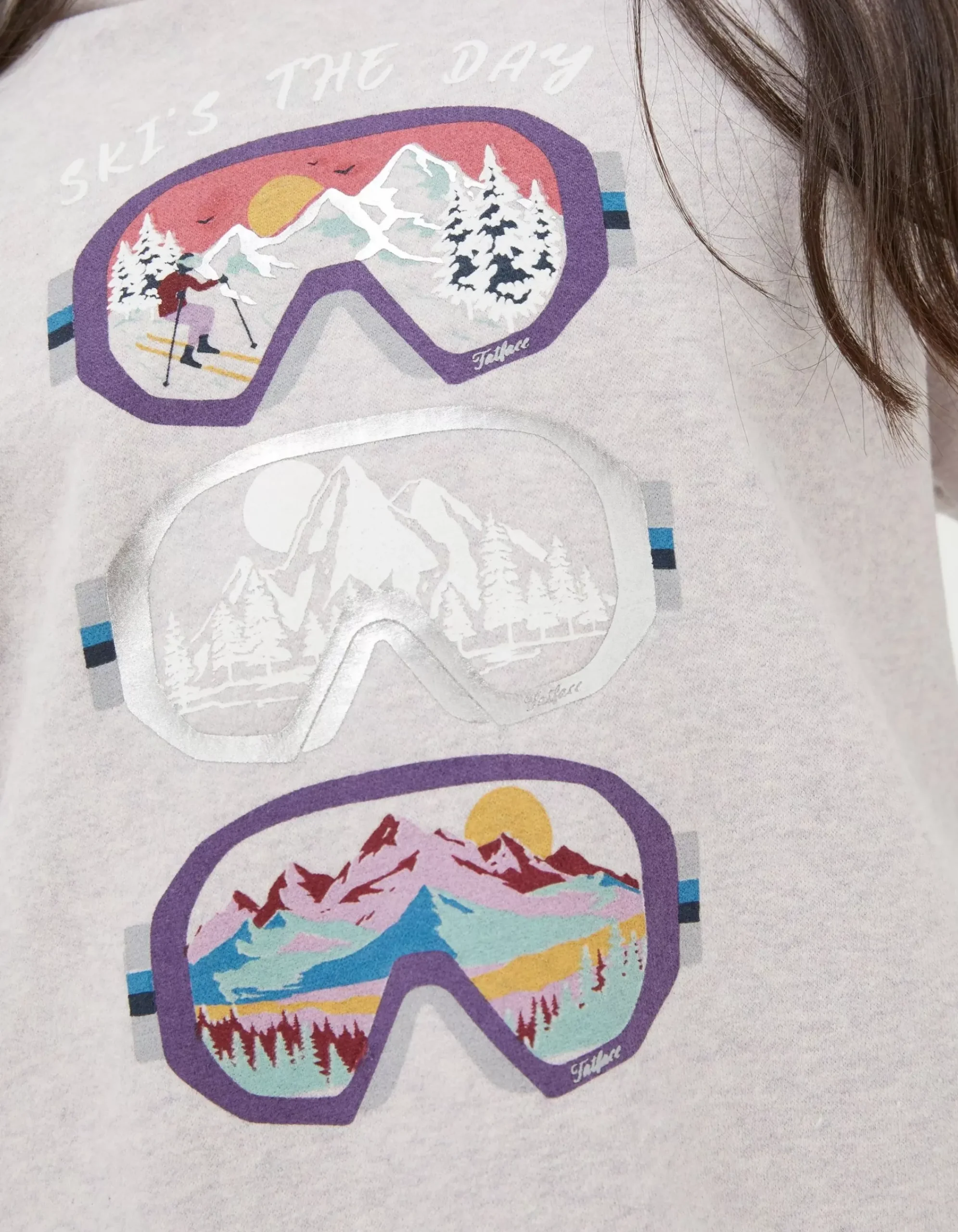 Girls FatFace View All|Goggles Popover Sweat Hoodie