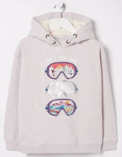 Girls FatFace View All|Goggles Popover Sweat Hoodie