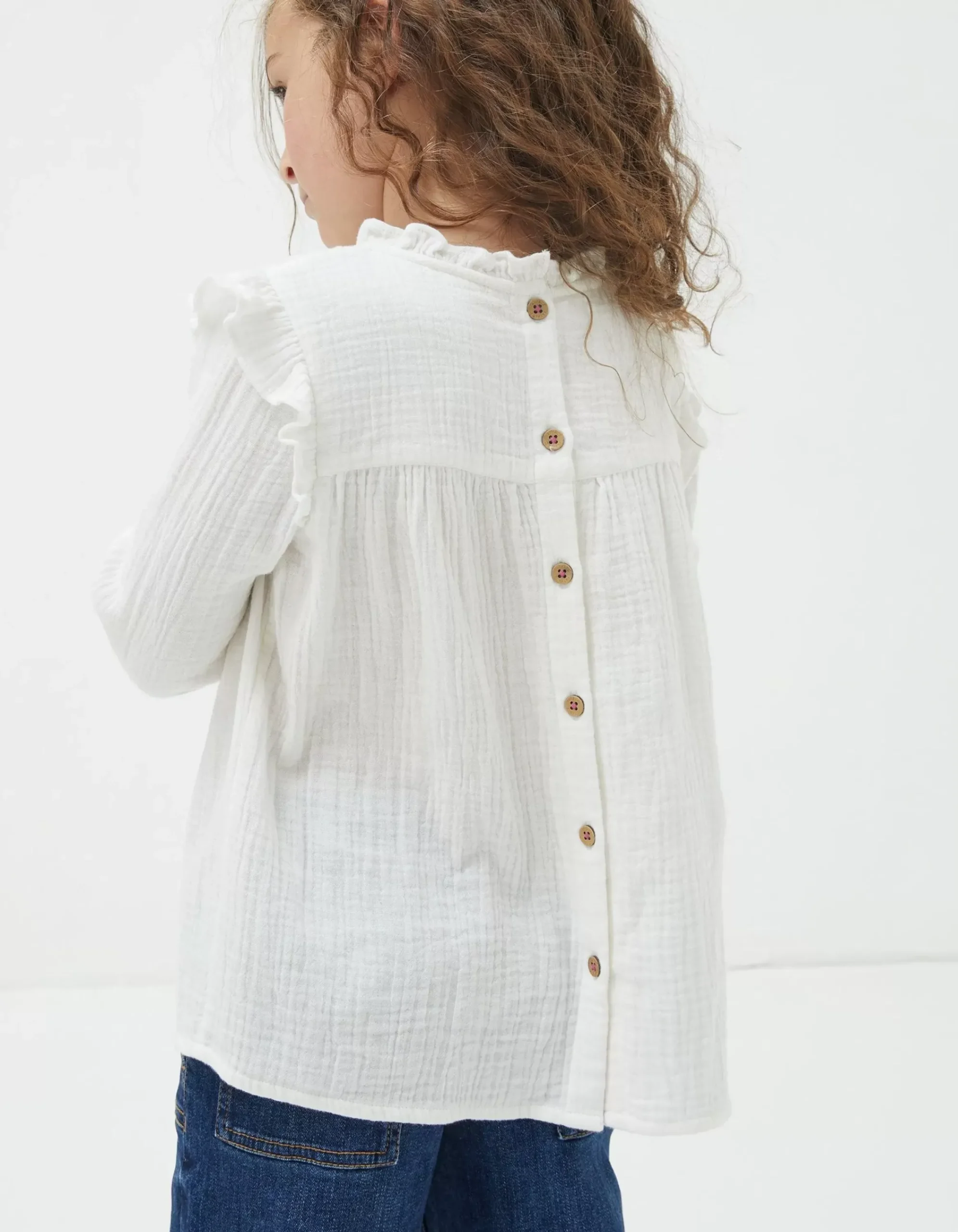 Girls FatFace View All|Grace Frill Blouse