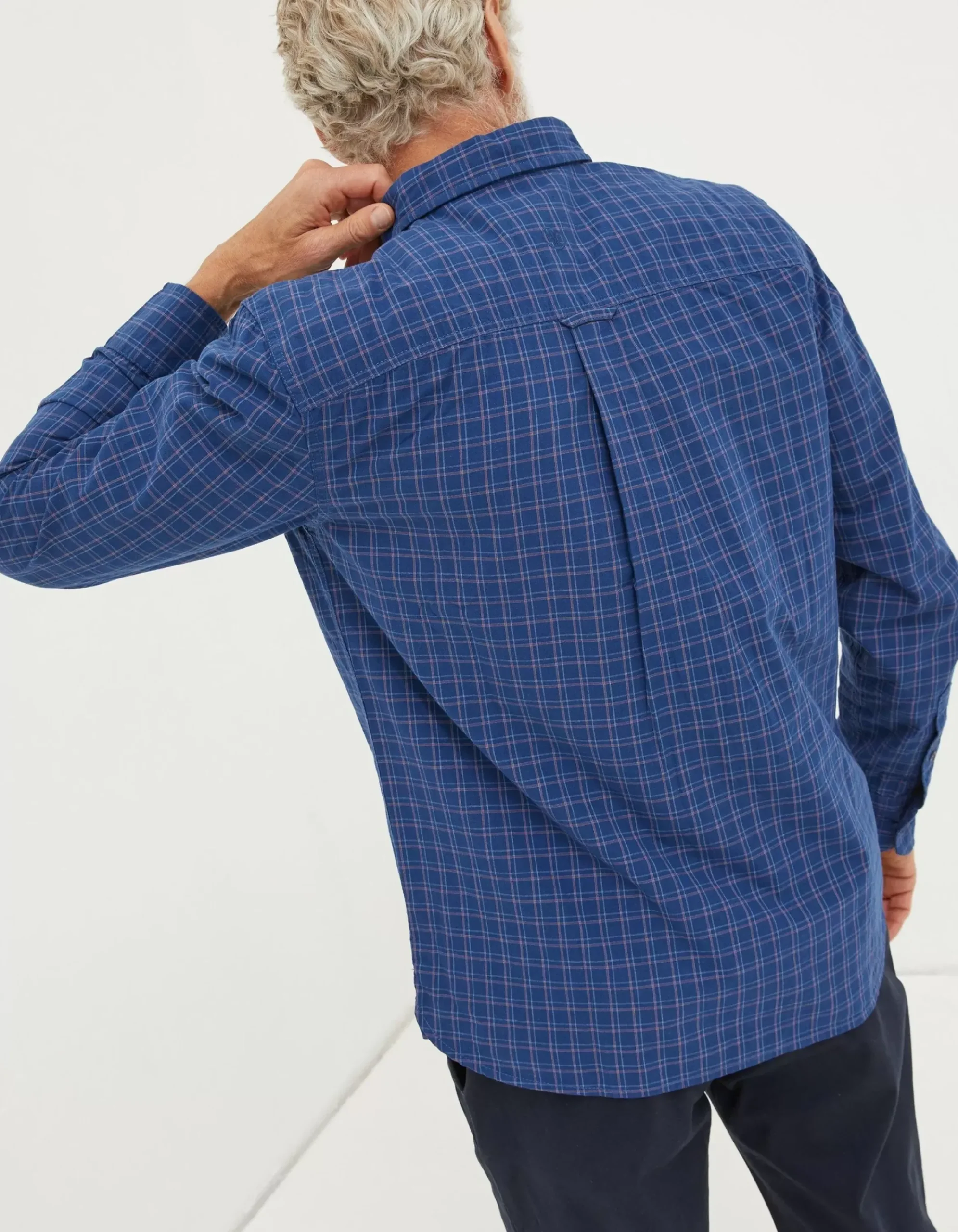 Men FatFace View All|Grays Grid Check Shirt