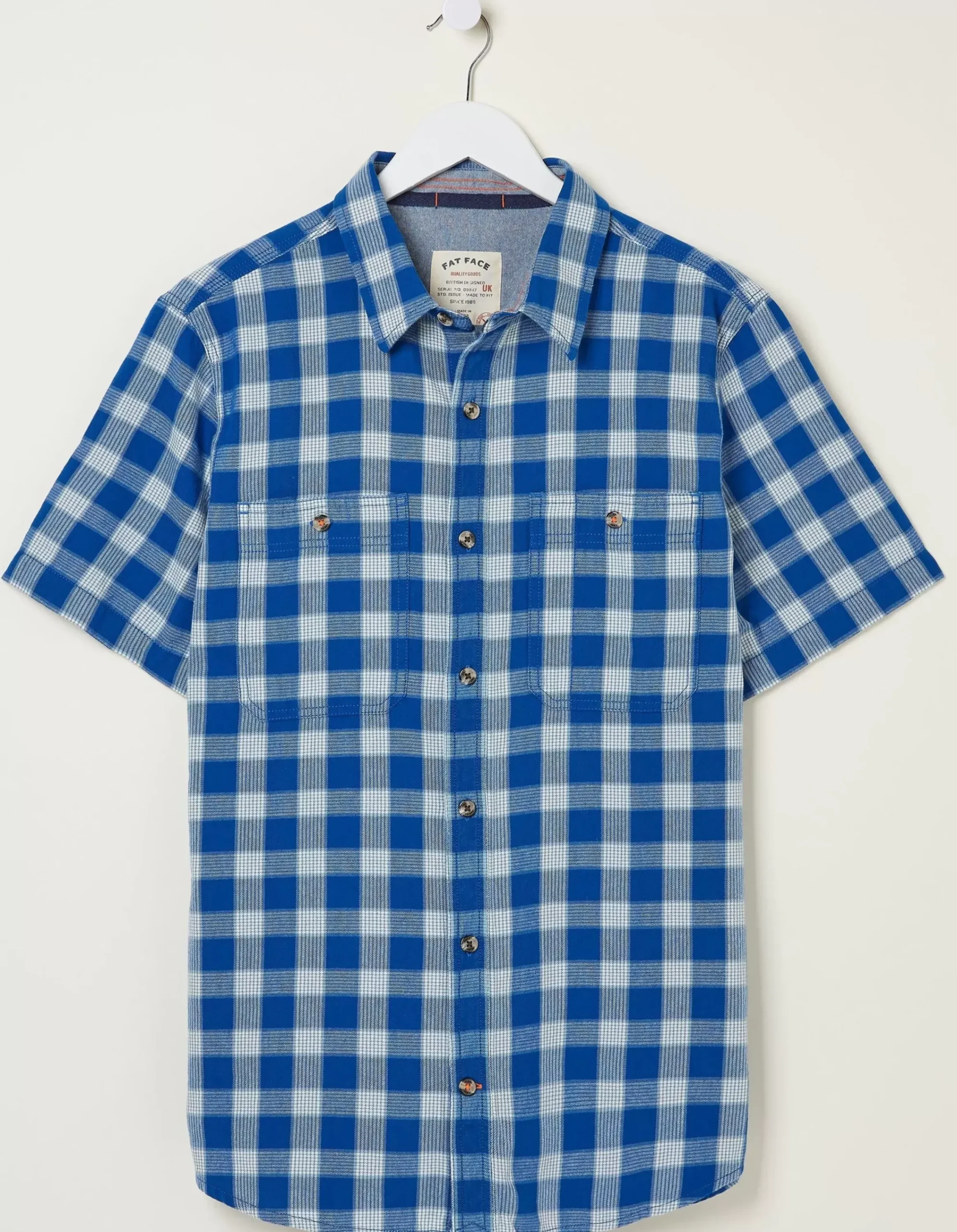 Men FatFace Shirts|Grid Check Shirt