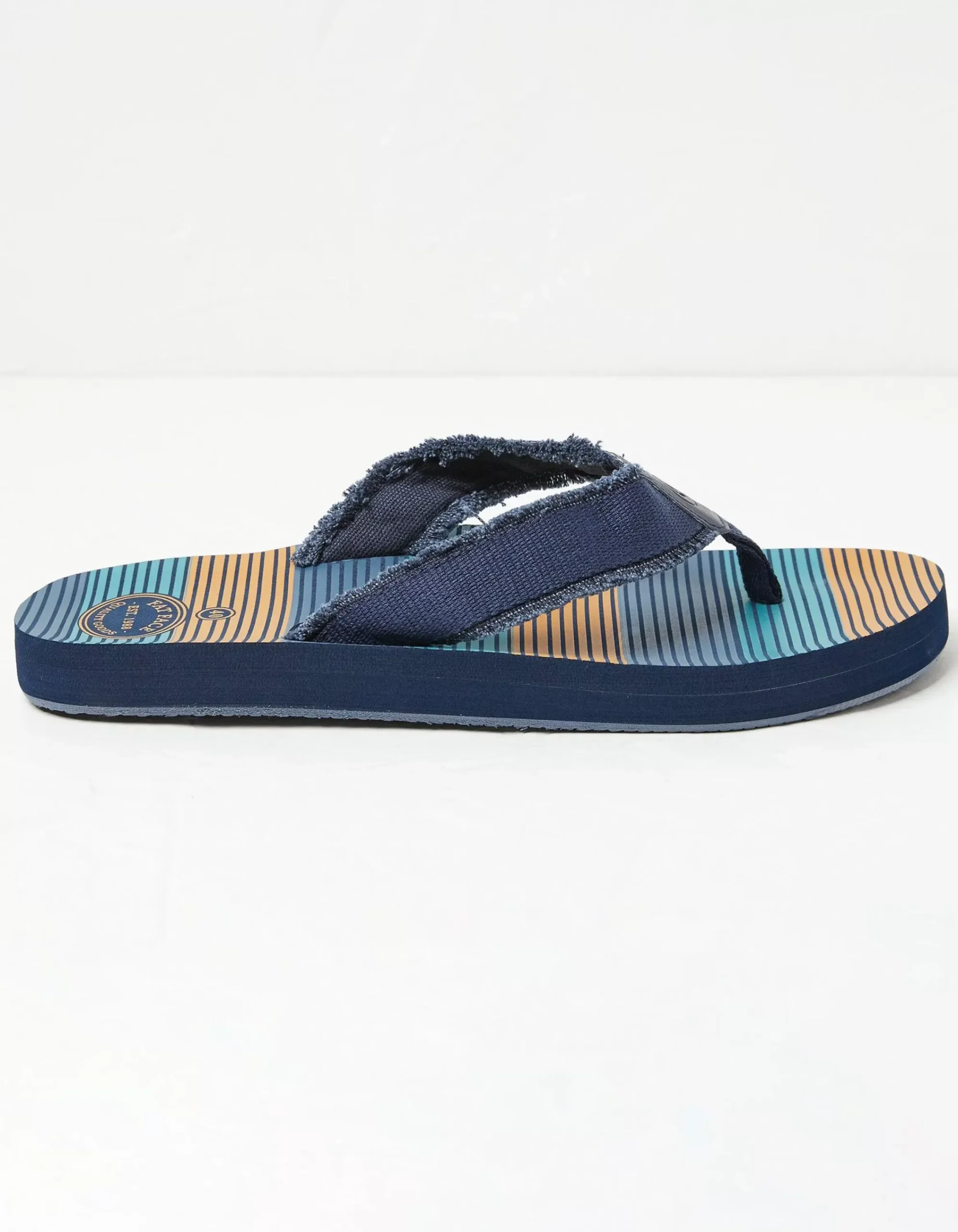 Men FatFace View All|Harris Stripe Flip Flops