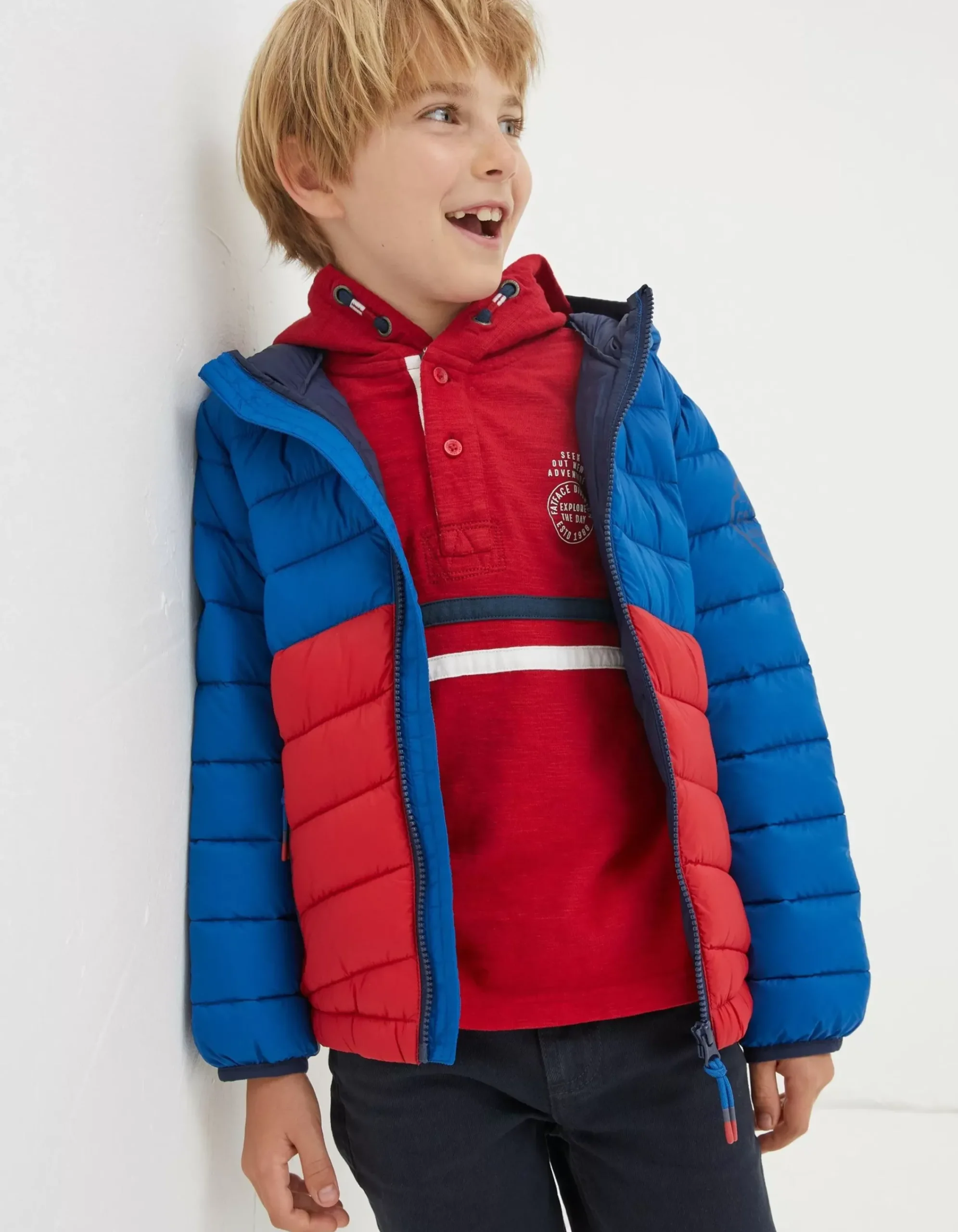 Boys FatFace View All|Harry Colour Block Padded Jacket