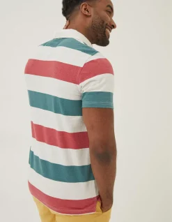 Men FatFace T-Shirts|Hastings Block Stripe Polo