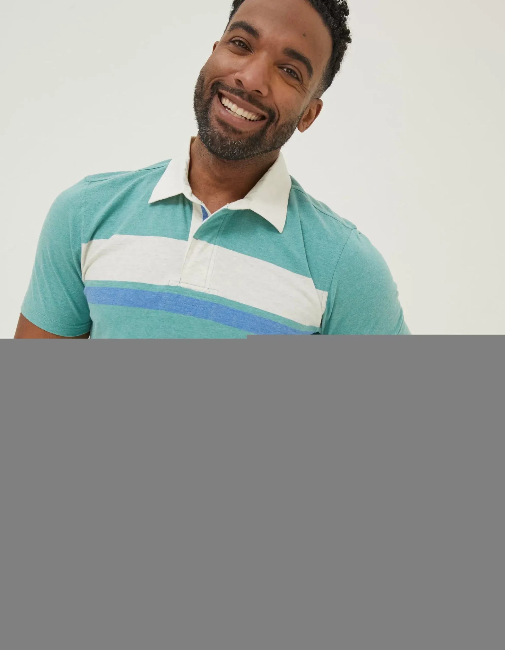 Men FatFace T-Shirts|Hastings Chest Stripe Polo