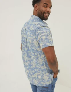 Men FatFace Shirts|Hawaiian Print Shirt