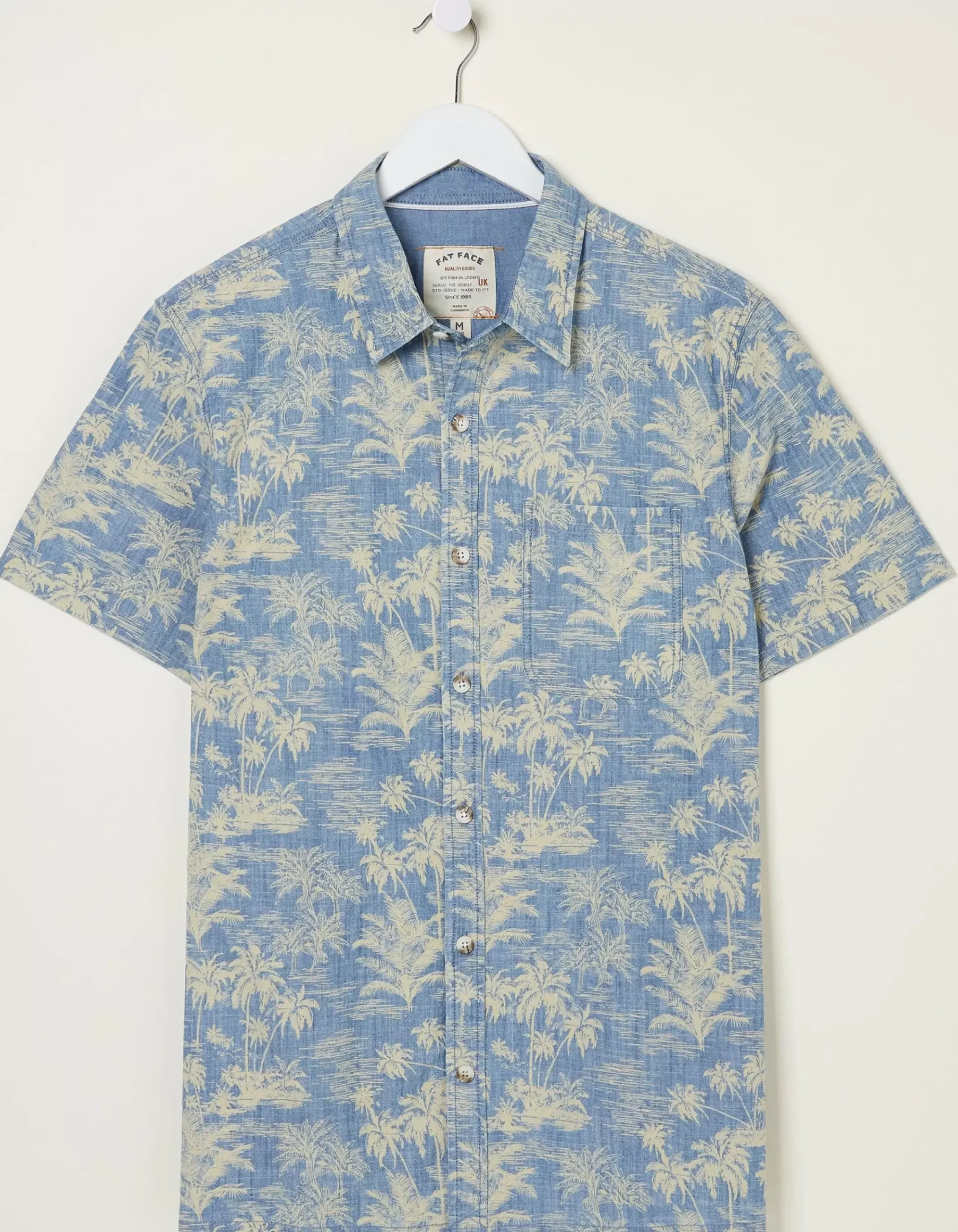 Men FatFace Shirts|Hawaiian Print Shirt