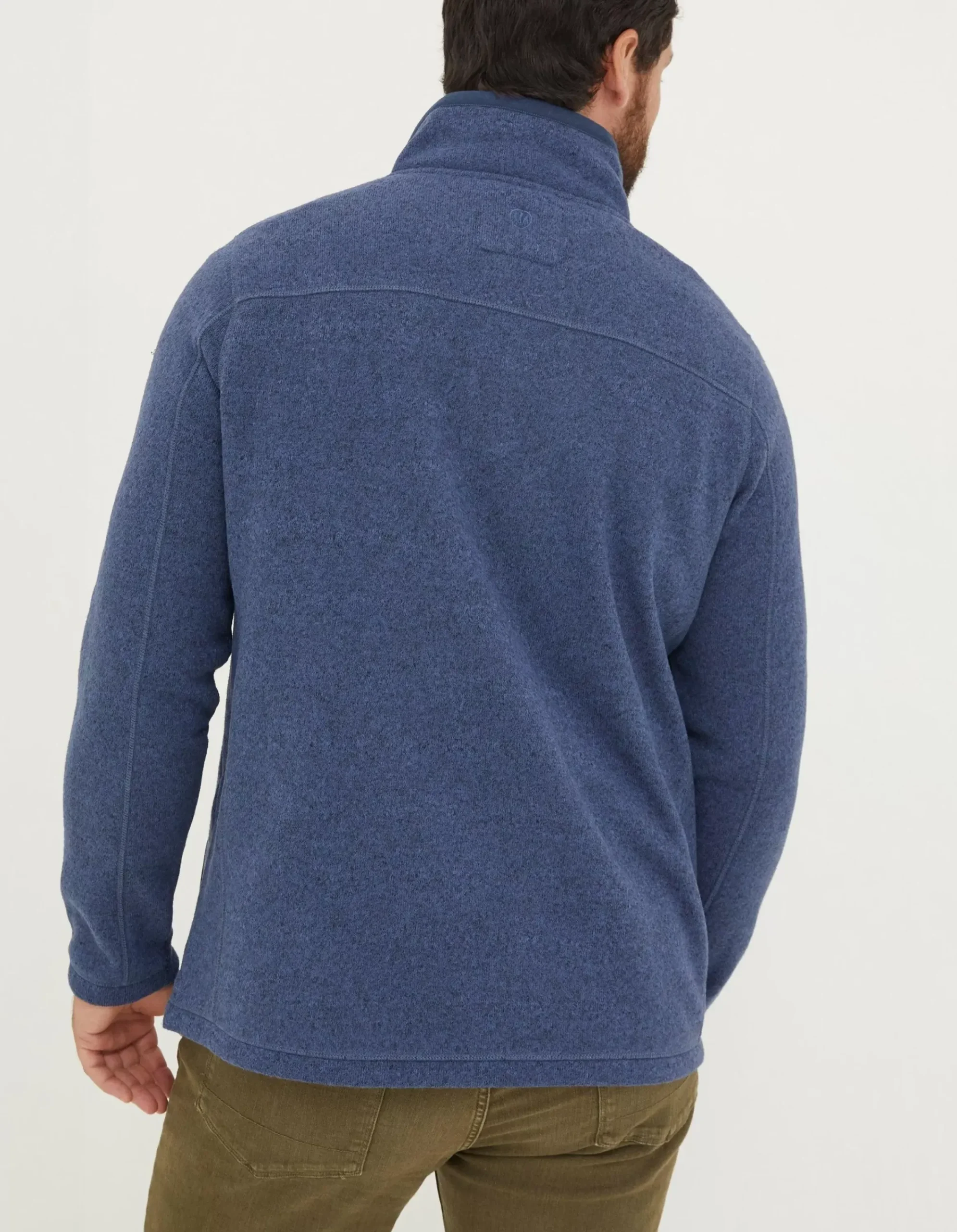 Men FatFace Sweatshirts & Hoodies|Haxby Fleece Half Neck Sweatshirt