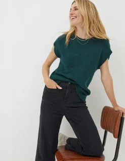 Women FatFace Knitwear|Hayley Cable Tank