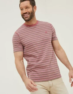 Men FatFace T-Shirts|Haywood Stripe T-Shirt