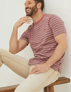 Men FatFace T-Shirts|Haywood Stripe T-Shirt